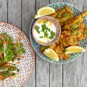 Moroccan Fried Chicken On Table
