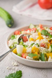 Simple Bulgarian Shopska Salad
