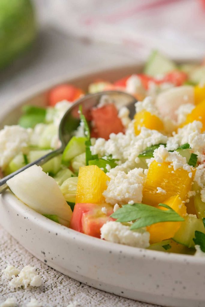 Simple Bulgarian Shopska Salad