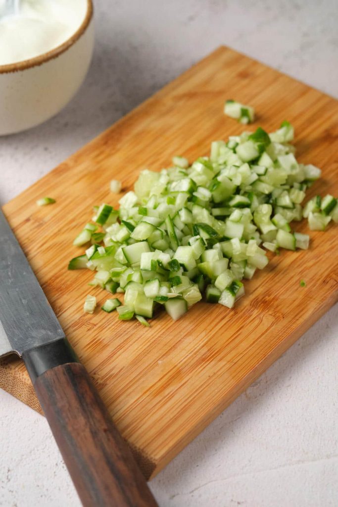 Diced Cucumbers