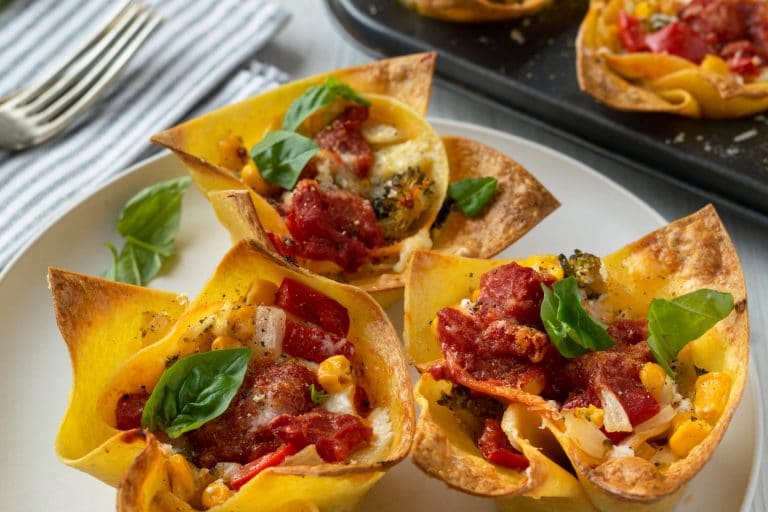 Simple Very Veggie Lasagna Cupcakes