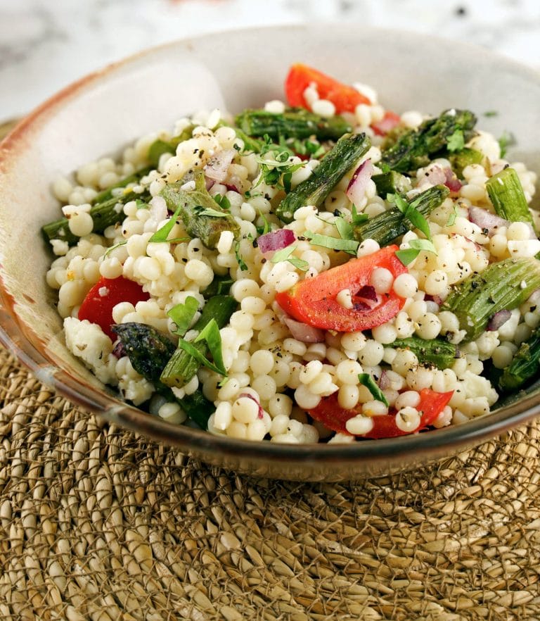 Lovely Lemon Asparagus Couscous Salad