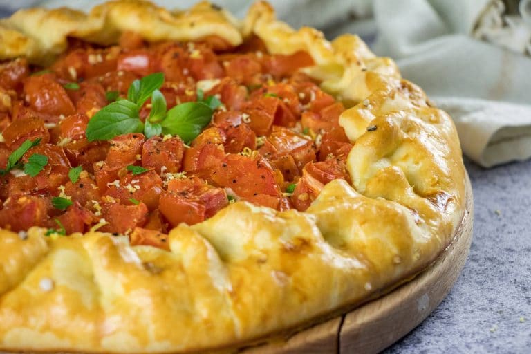 Homemade Tomato Goat Cheese Galette
