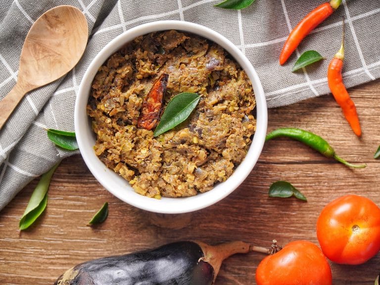 Easy Vankaya Pachadi Eggplant Chutney
