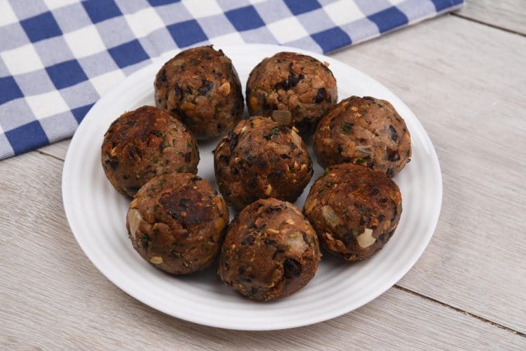 The Meatiest Vegan Black Bean Meatballs Around