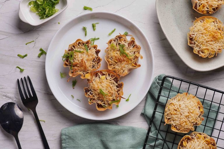 Spicy & Filling Taco Cupcakes