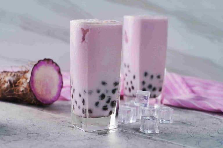 Tasty Vegan Taro Iced Tea