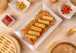 Chinese traditional spring rolls