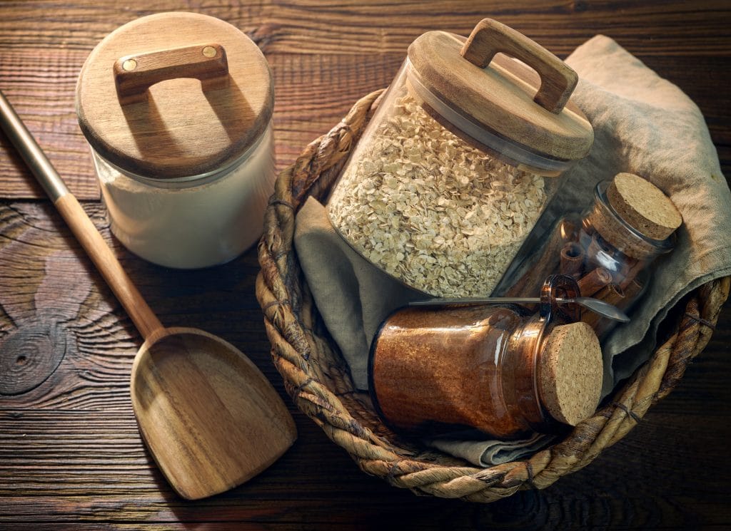 Glass Jar Filled with Brown Sugar