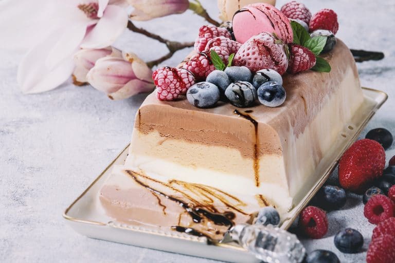 Three Layers Ice Cream Cake