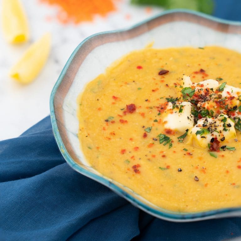 Simple Greek Red Lentil Soup