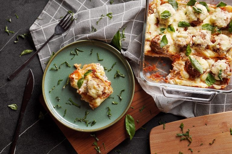 Homemade Meatball Lasagna