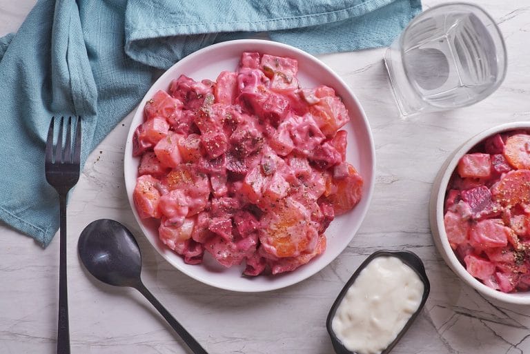 Simple & Creamy Haitian Russian Salad