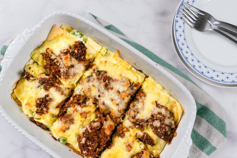 Cheesy Asparagus Lasagna