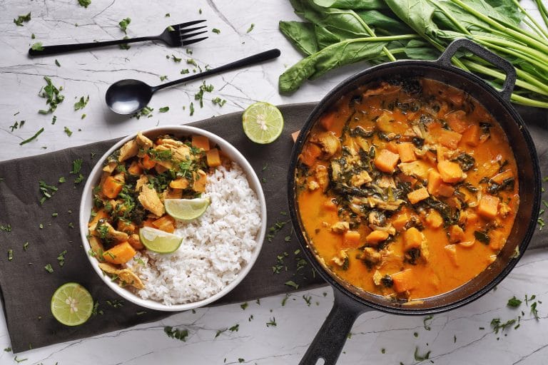 Sweet Potato Chicken Coconut Milk Curry