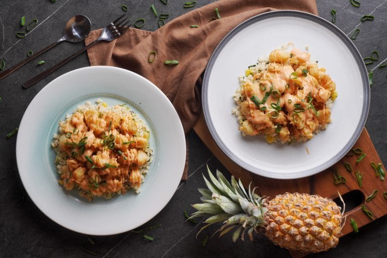 Simple Fried Scallops Rice