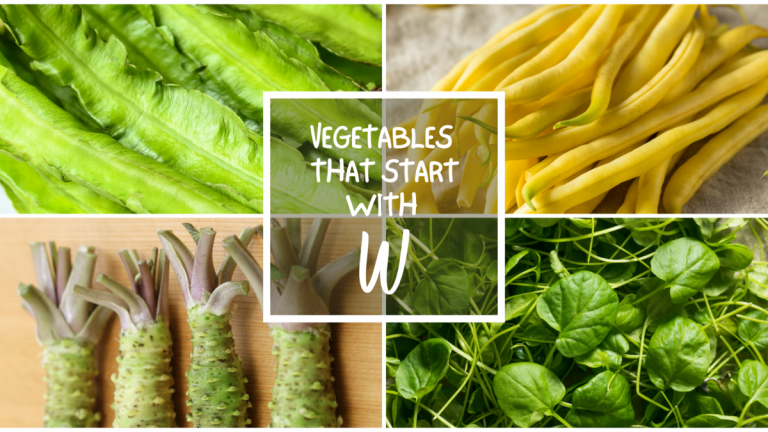 All The Vegetables That Start With W