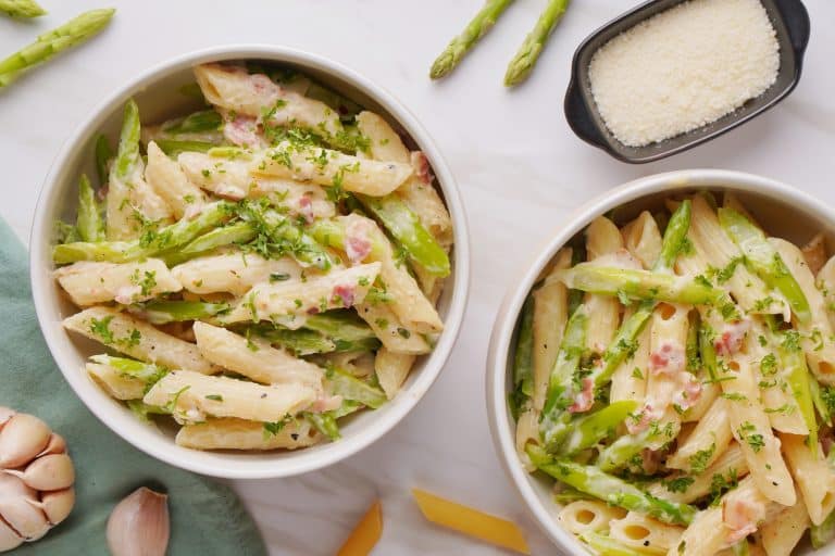 Easy Pasta with Asparagus & Prosciutto