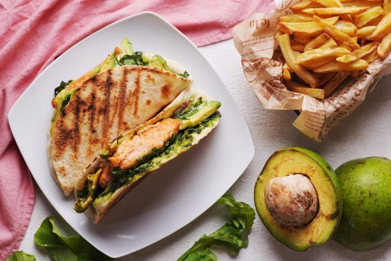 Easy Salmon Flatbread Sandwich