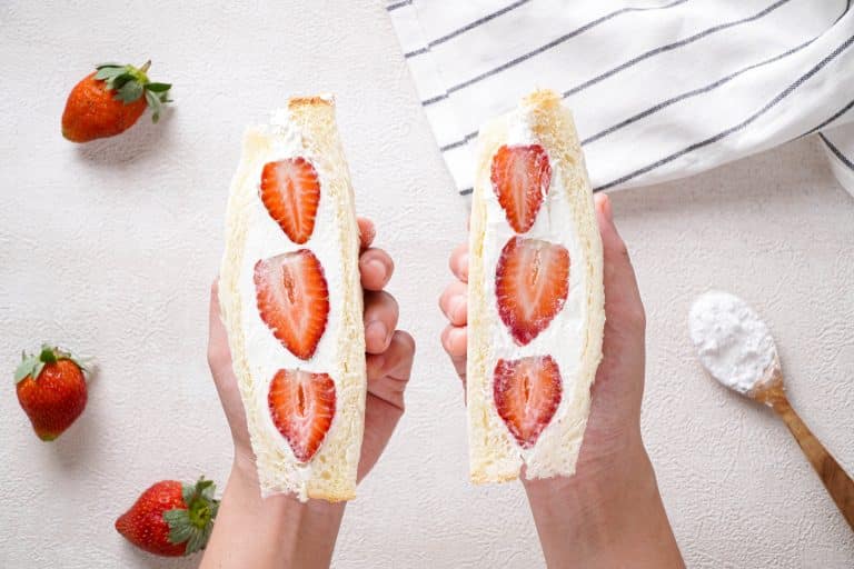 Simple Japanese Fruit Sandwich