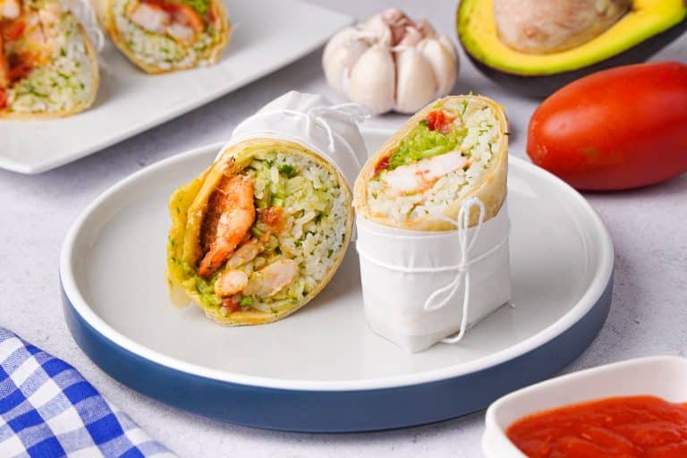 Simple Shrimp Burrito