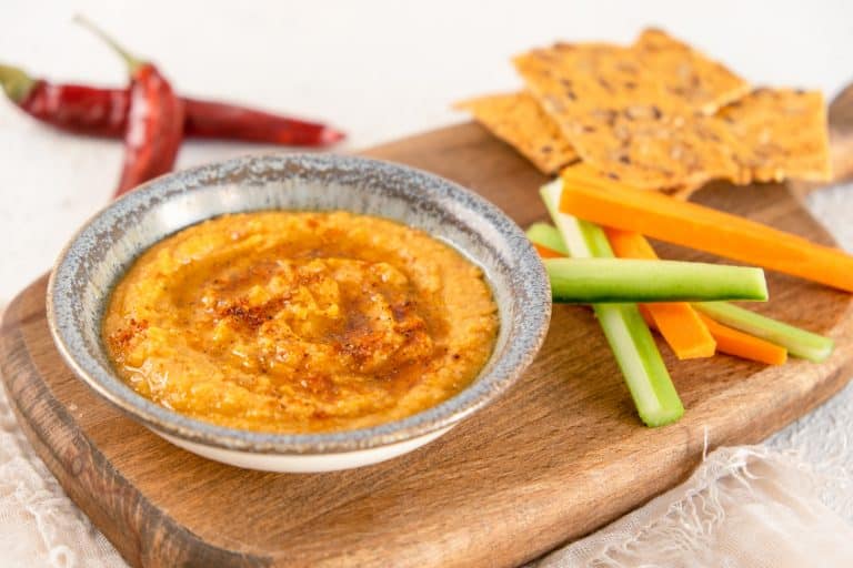Homemade Harissa Hummus