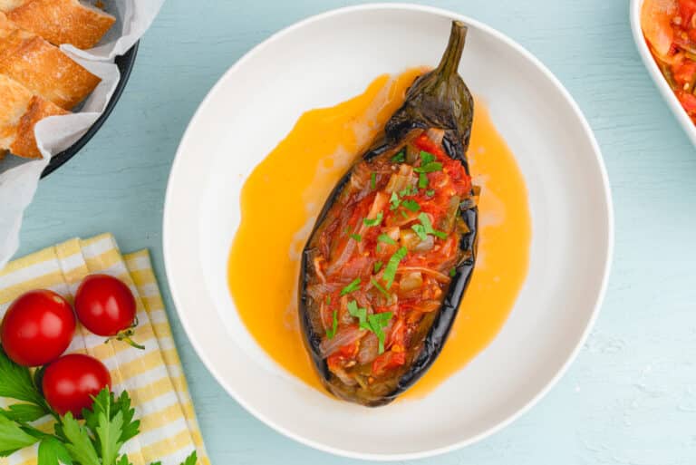 Simple Turkish Eggplant (Imam Bayildi)