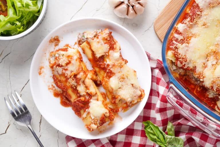 Simple Homemade Manicotti