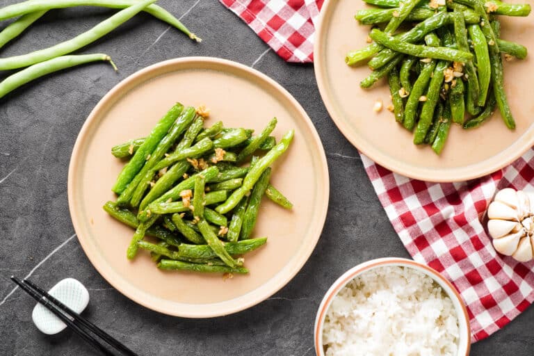 Homemade Chinese Garlic Green Beans