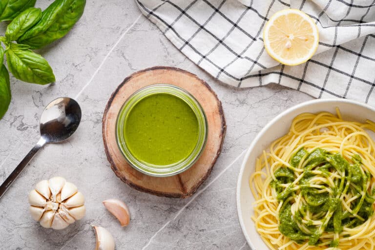 Easy AIP Friendly Cilantro Basil Pesto