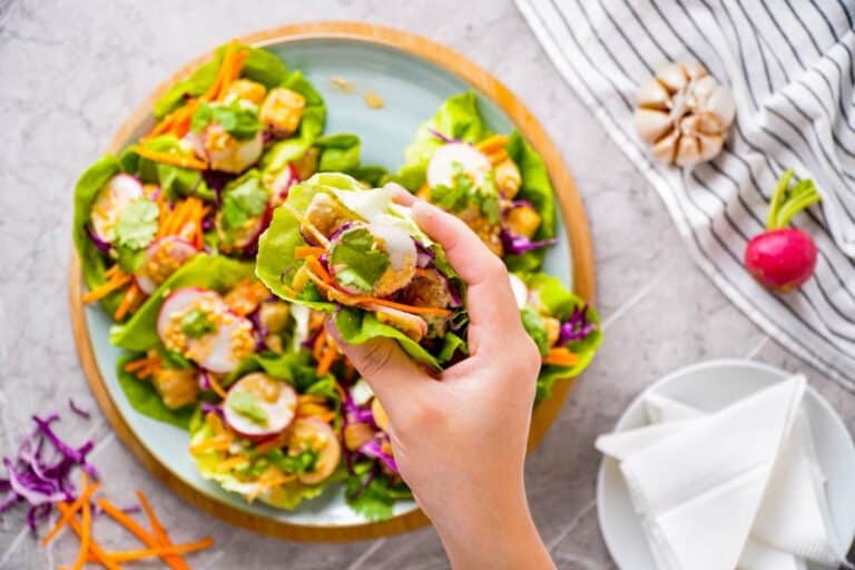 Crunchy Vegan Lettuce Wraps