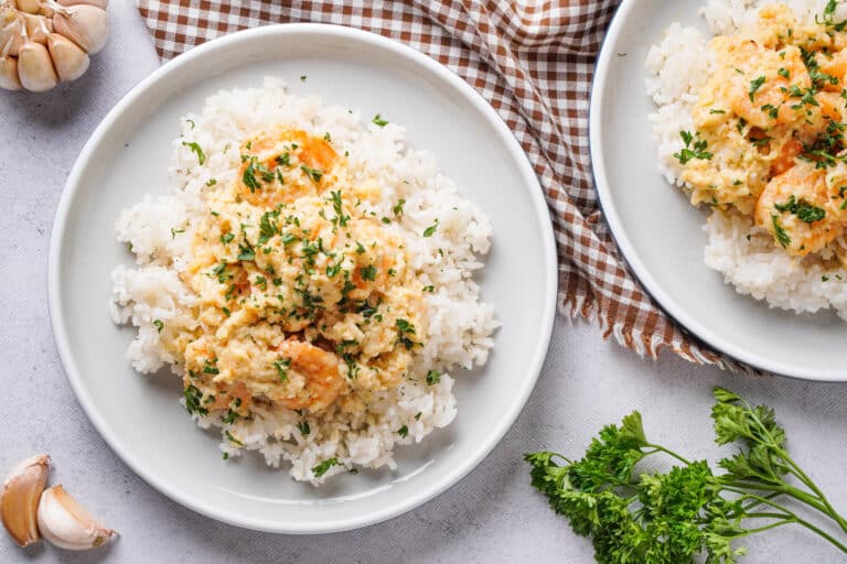 Homemade Creamy Garlic Butter Shrimp