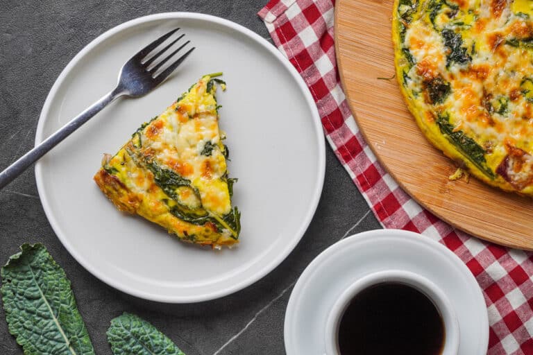 Easy GAPS Friendly Greens & Bacon Frittata