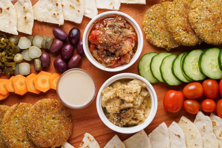Easy Vegan Falafel Platter