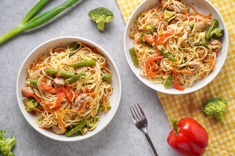 Homemade Guyanese Chow Mein