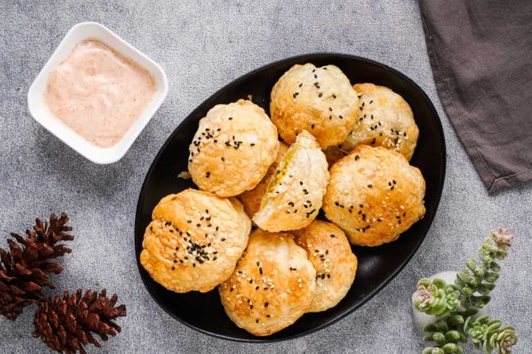 Homemade Paneer Puffs with Indian Spices
