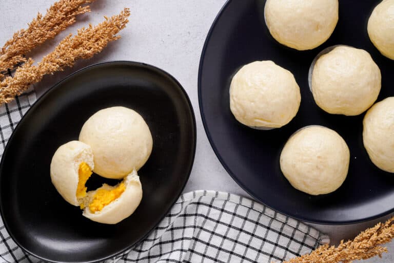 Soft Steamed Egg Custard Buns (Liu Sha Bao)