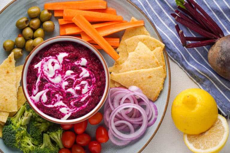 Easy Turkish Beetroot Yogurt Dip