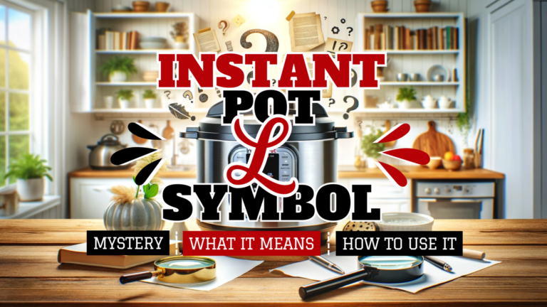 Instant Pot L Symbol Mystery, What It Means & How To Use It