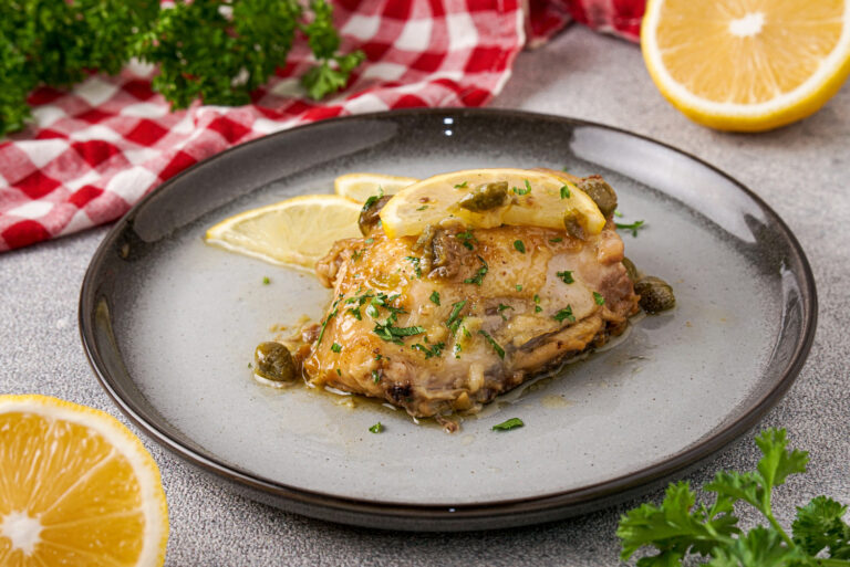 Easy & Fast Lemon Caper Chicken Thighs
