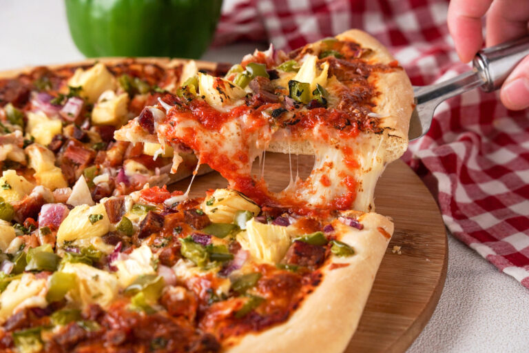 Homemade Hawaiian Pizza